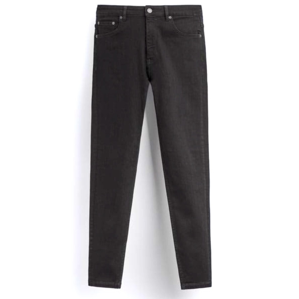ZARA Mens Premium Denim Washed Black Jeans